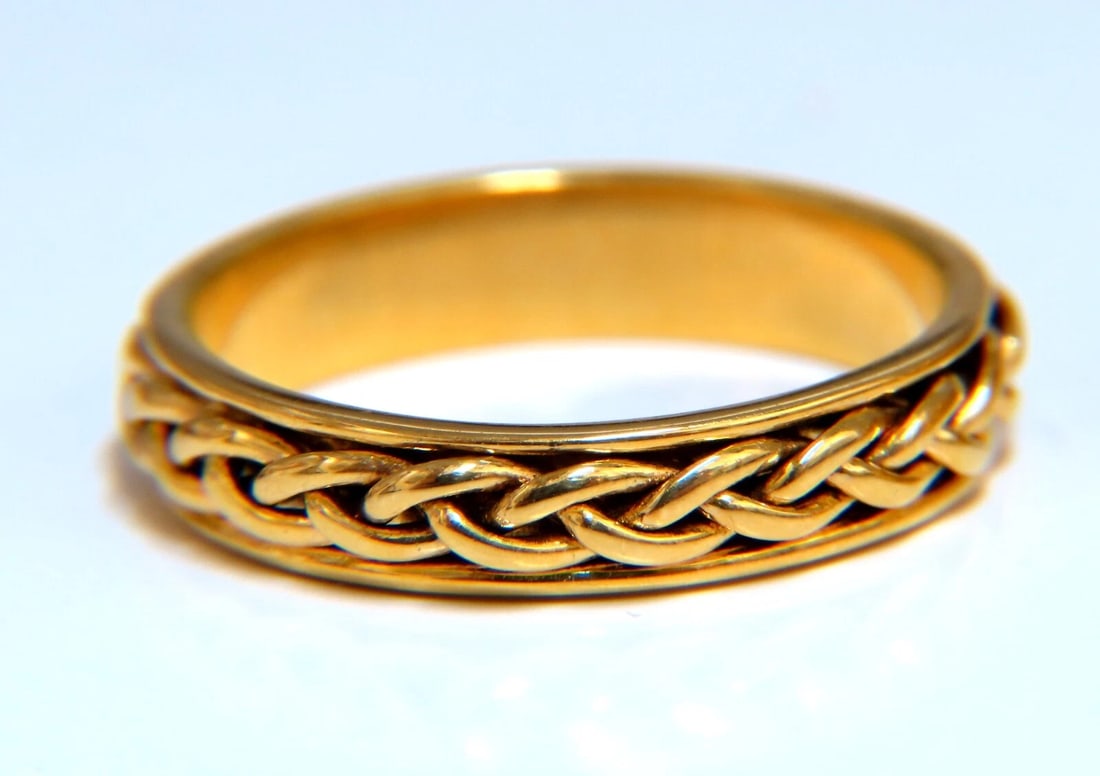 Wedding Bands Matching 14kt Gold 7.5 4.5mm Size: 9 9.25 - 4