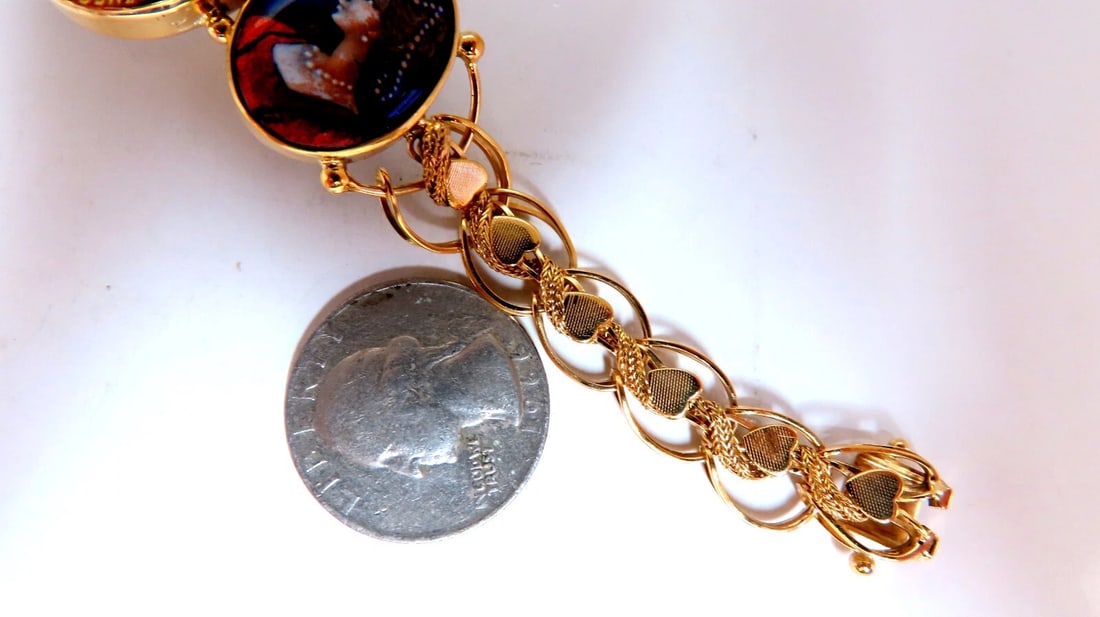 Virgin Mary Bracelet 14kt Gold 21 Grams France - 6