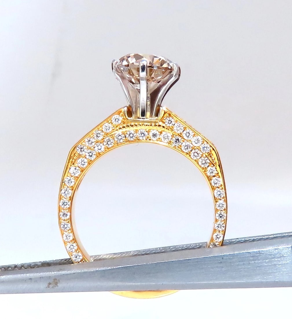 GIA certified 2.27ct Natural Diamond ring 14kt Solitaire 14kt - 3