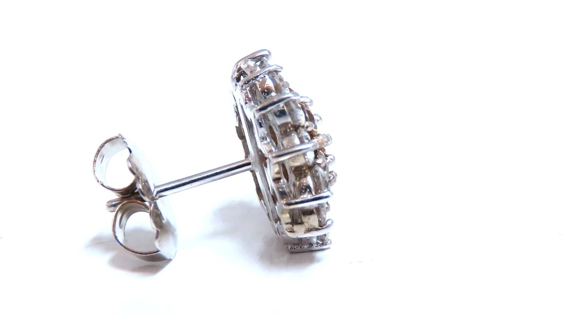 3.80ct Natural Fancy Yellow Brown Fancy Diamonds Bluster Earrings 14kt - 4