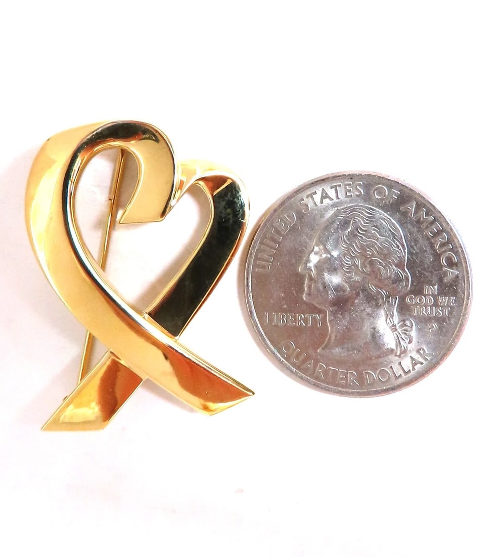 Authentic Tiffany Paloma Picasso Heart Pin 18kt - 4