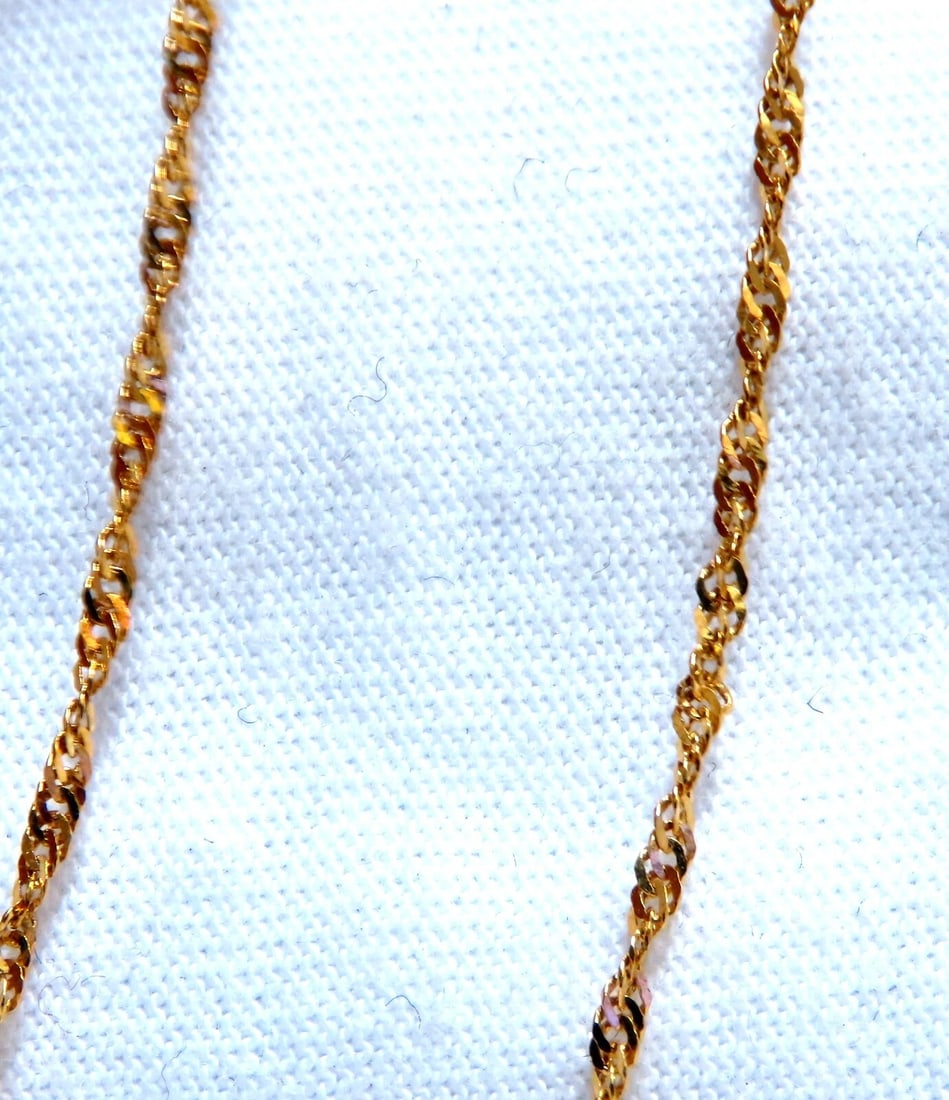 Rainbow Ray Beige Quartz Necklace 18kt 33mm - 5