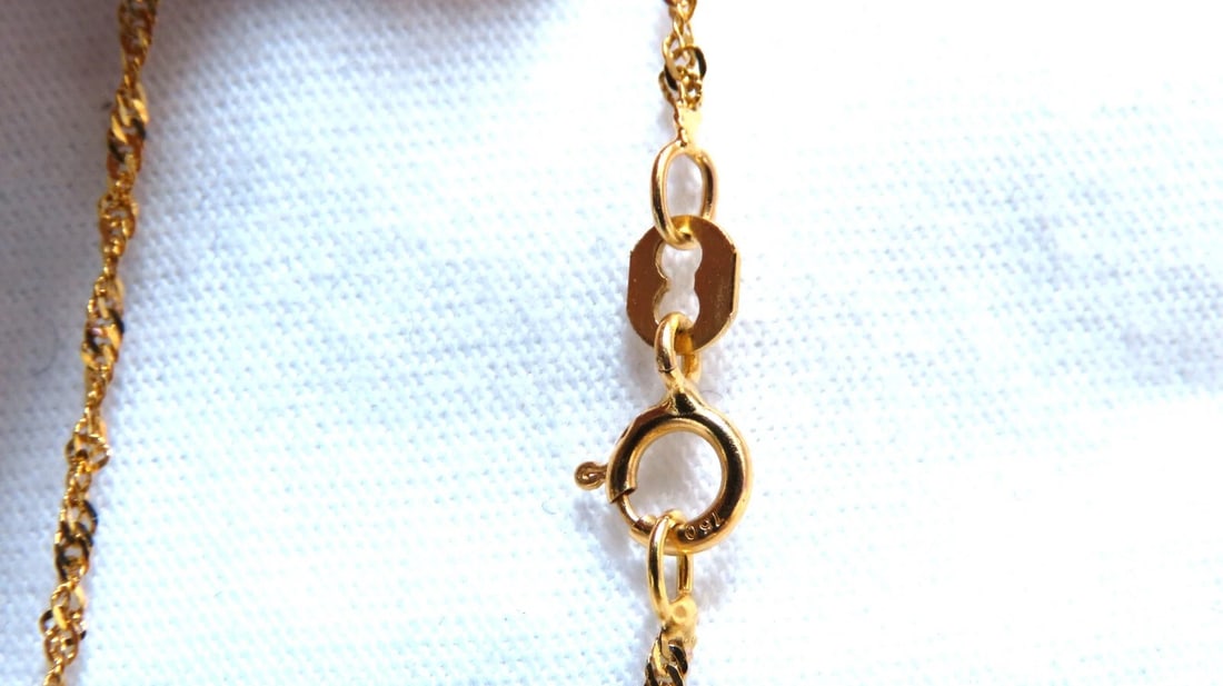 Rainbow Ray Beige Quartz Necklace 18kt 33mm - 6