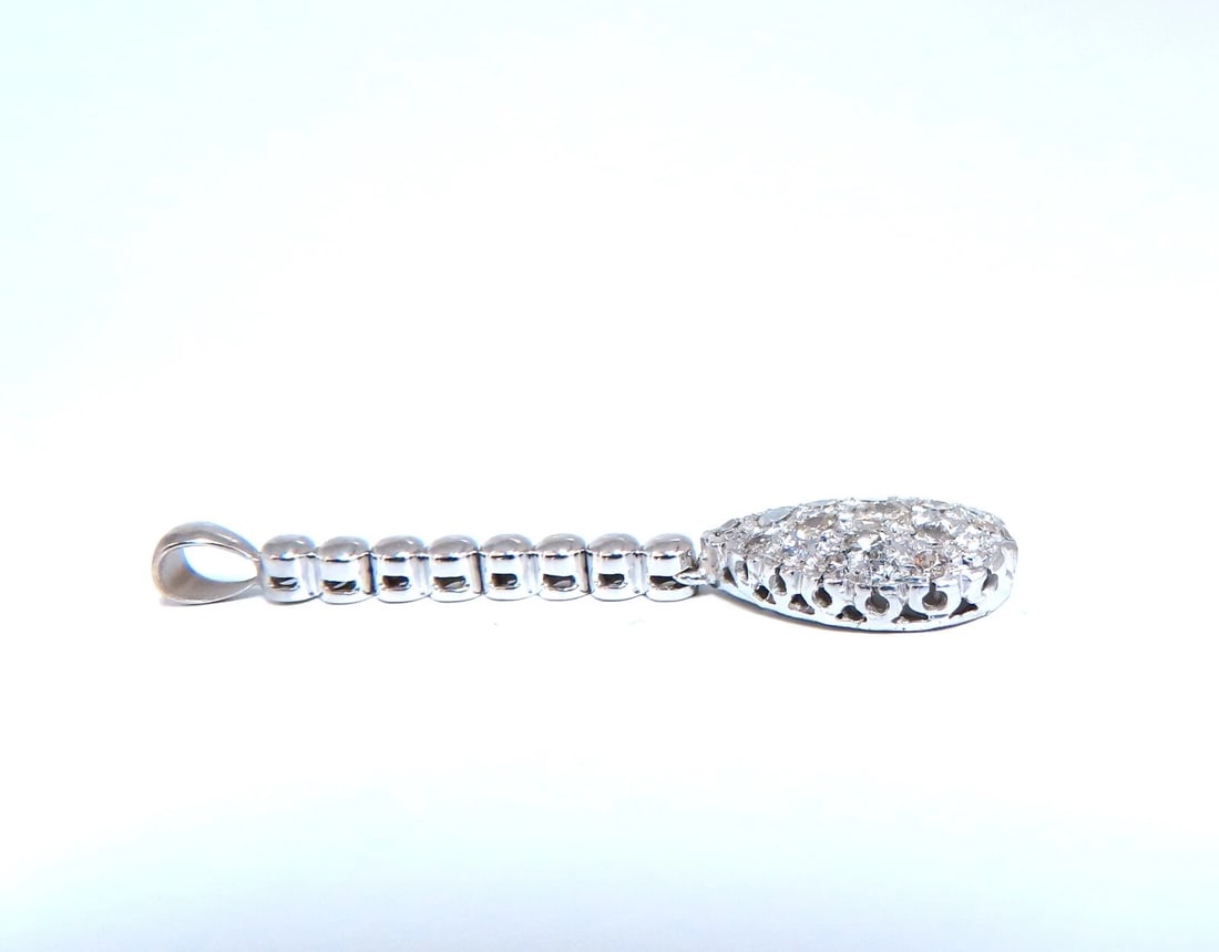 .50ct Natural Pear Diamonds Drop Pendant 14kt Dangle - 2