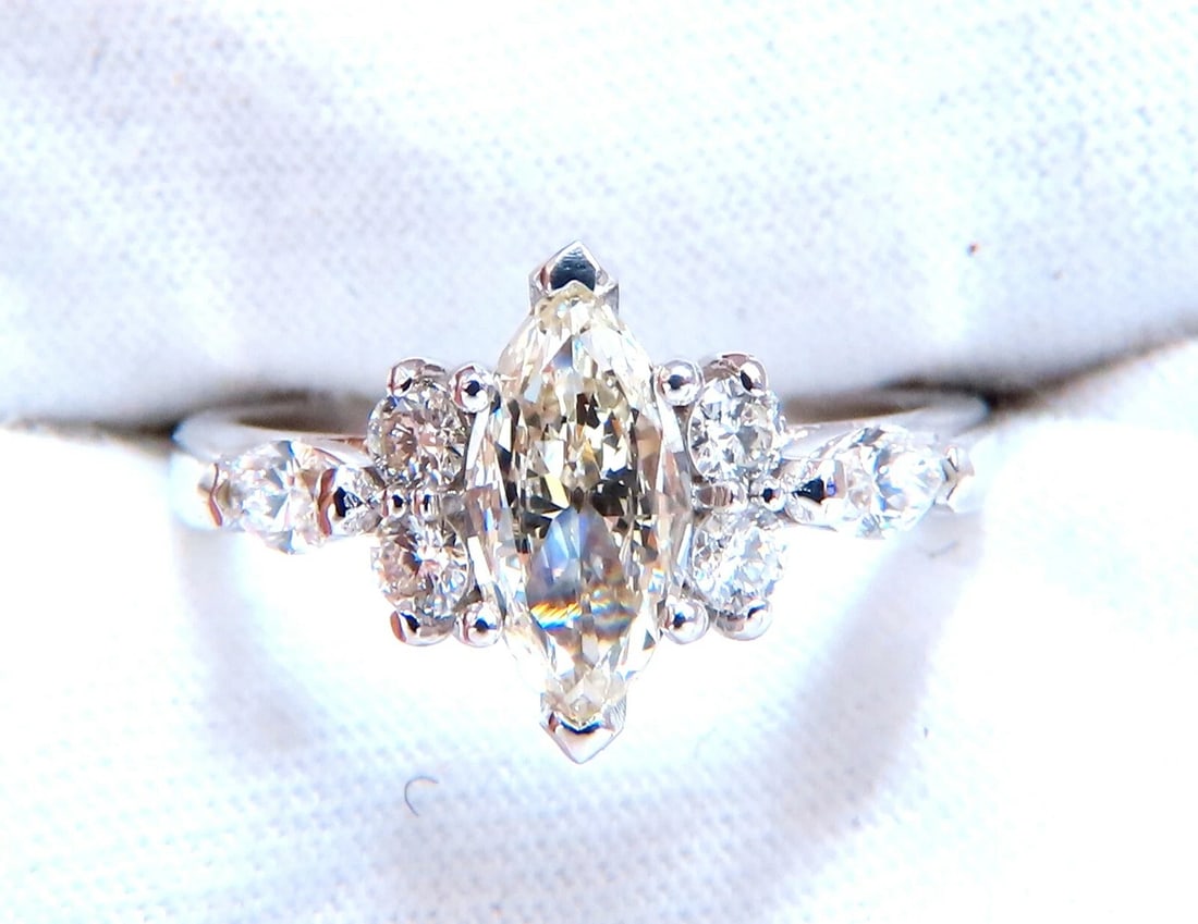 GIA Certified .72ct Natural Marquise Diamond 14kt - 7