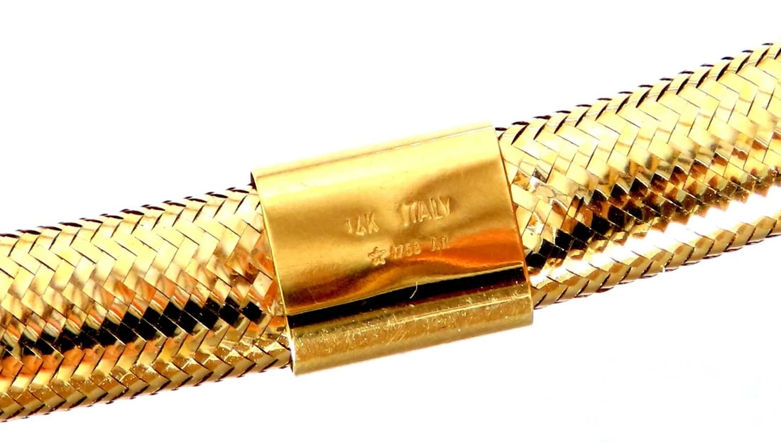 14kt Gold Woven Bracelets Tri-color Gold Threaded - 3