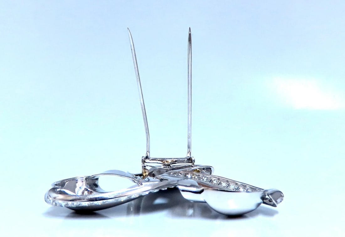 4.50ct Natural Diamonds Ninja Star Pin Platinum - 2