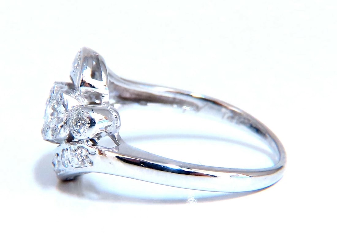 .54ct Natural Diamonds American Regency Revival Deco Ring 14kt - 2