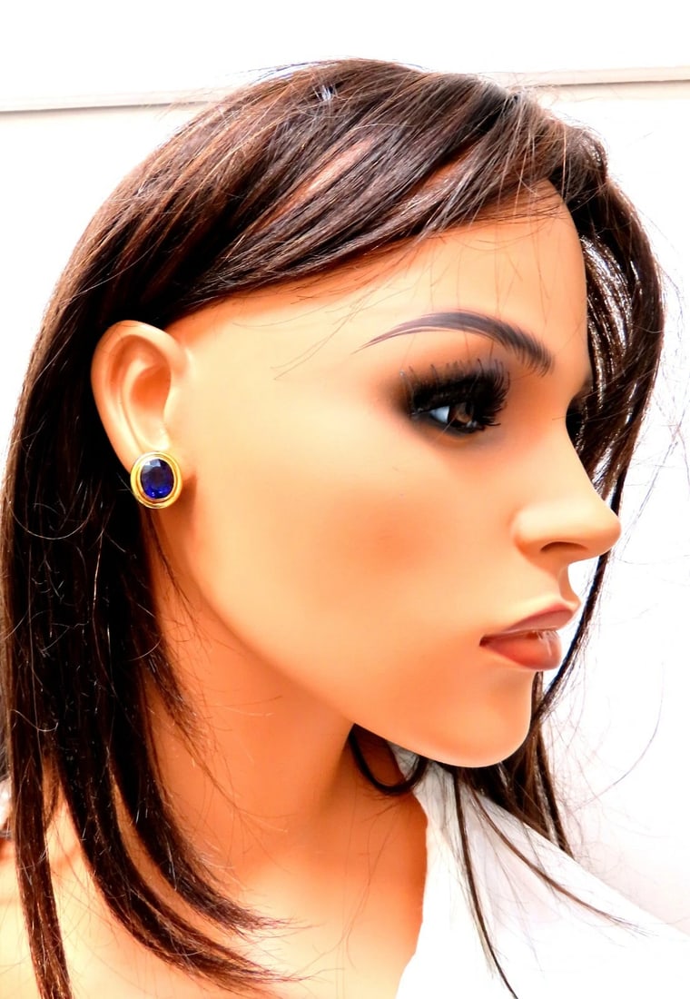 12.20 Natural Amethyst Clip Earrings 14Kt - 5