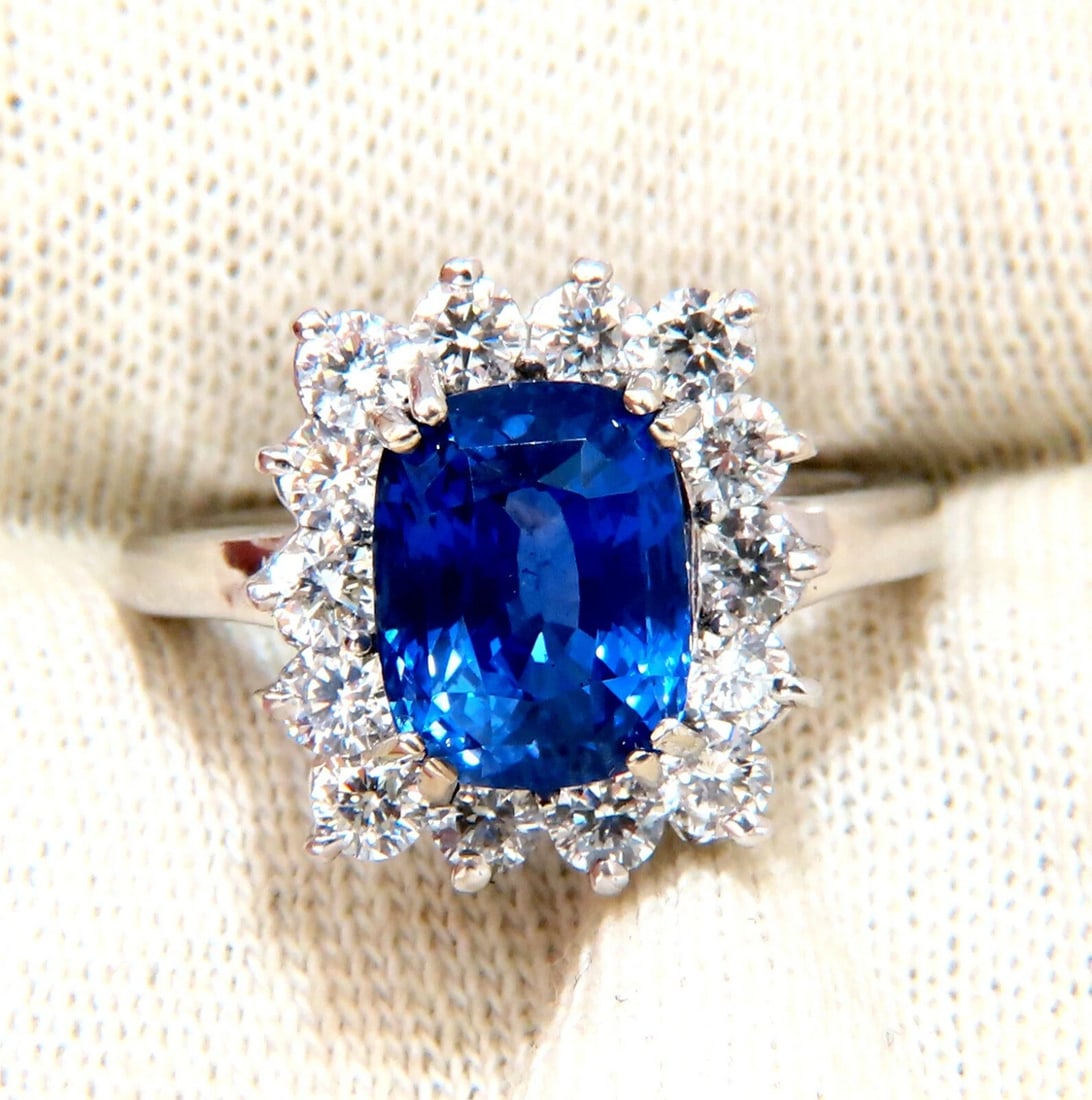 GIA Certified 5.05ct Natural No Heat Color change Sapphire Diamonds Ring 14kt - 4