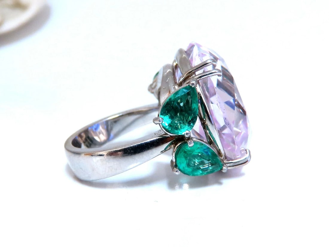 GIA Certified 39.68ct Lab Sapphire Ring Platinum - 3