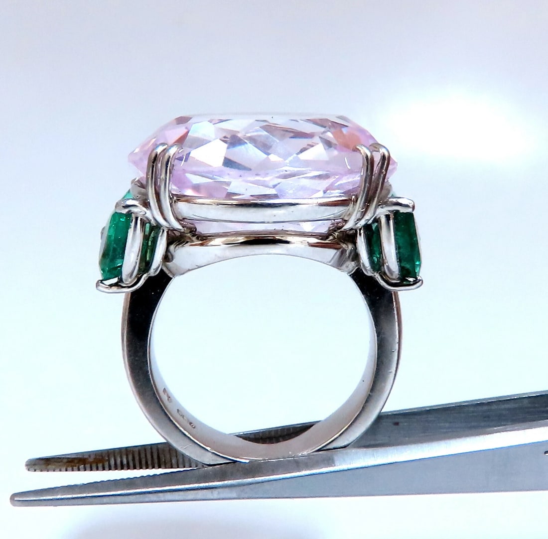 GIA Certified 39.68ct Lab Sapphire Ring Platinum - 4