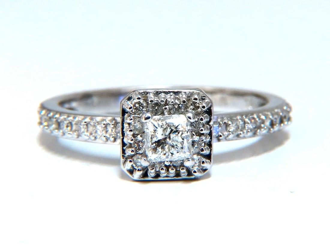 .40ct Natural Diamond Solitaire Ring + Band 14kt Set - 3