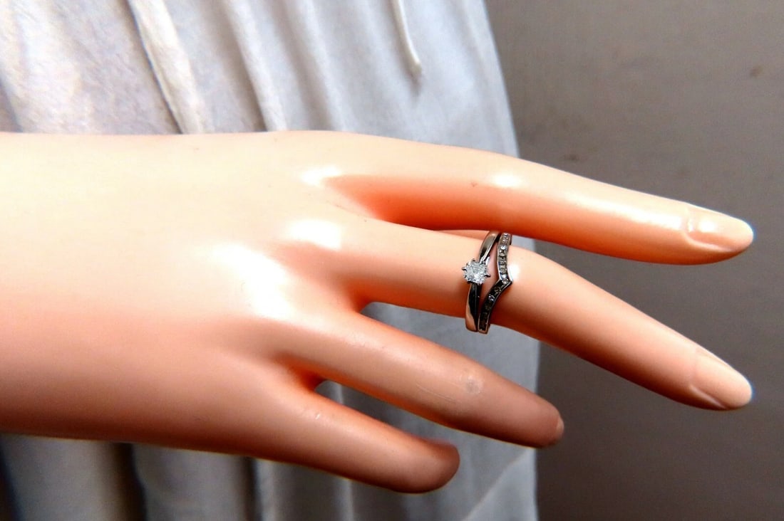 .60ct Natural Cushion Cut Diamond Ring Vintage 18kt gold - 4