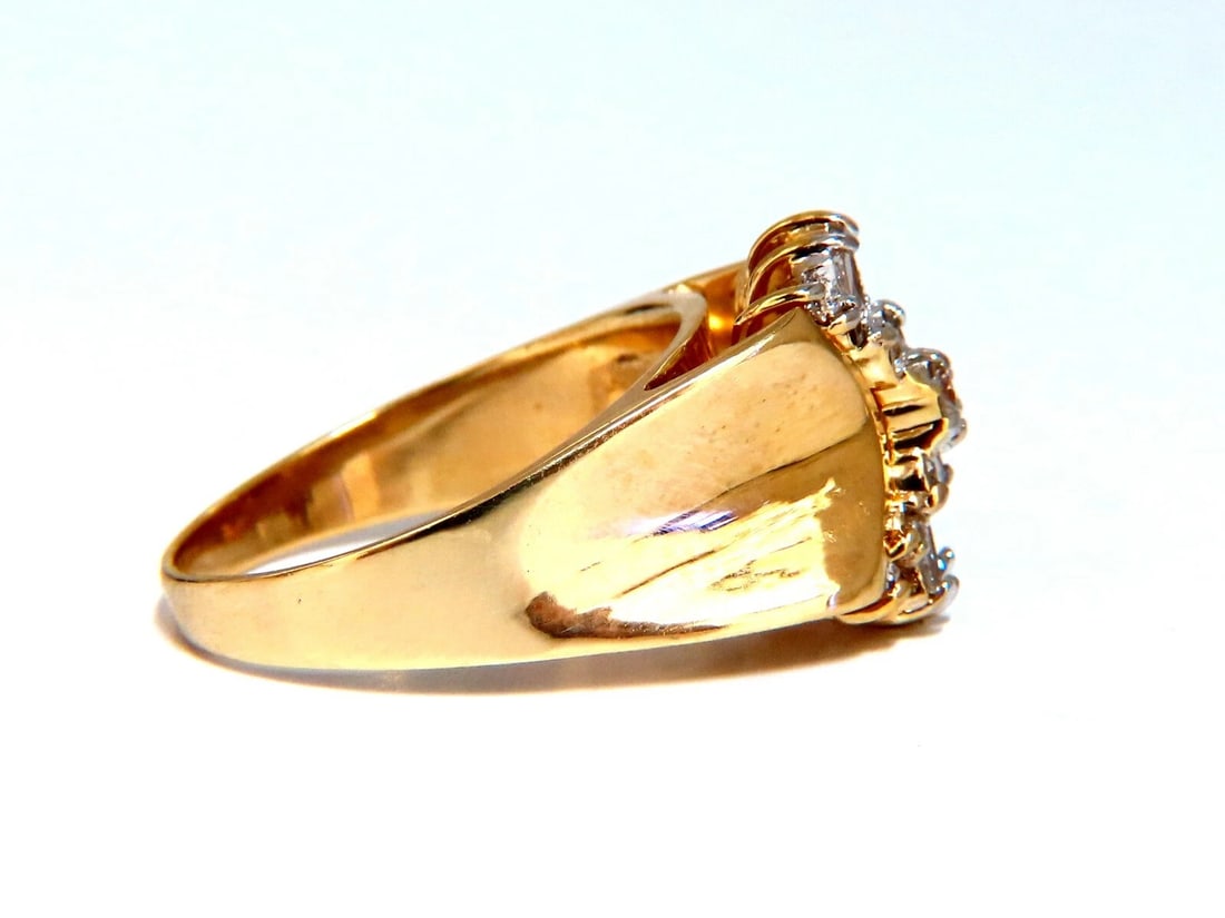 .70ct Natural Diamonds Shrimp Vintage Ring 14kt - 2