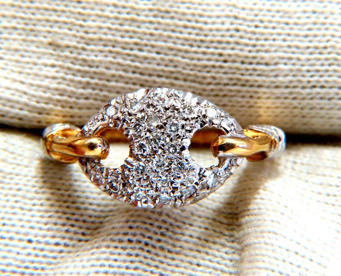 Mariner Sailor Slip Knot .30ct Natural Diamonds Ring 14kt - 5
