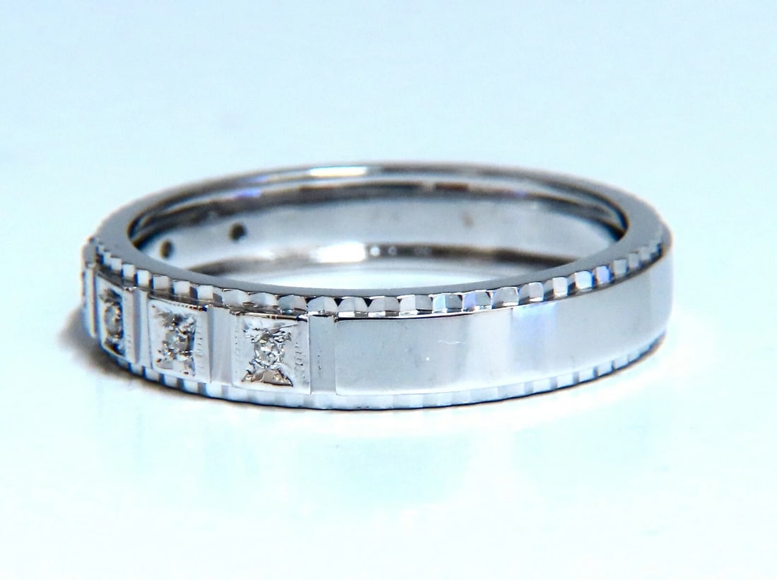 .10ct Natural Diamonds Square Box Mod Deco Mens Ring 14kt Size 11 - 3