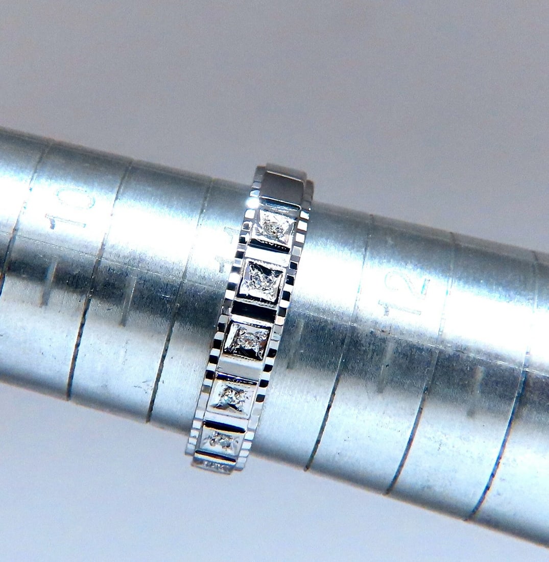 .10ct Natural Diamonds Square Box Mod Deco Mens Ring 14kt Size 11 - 5
