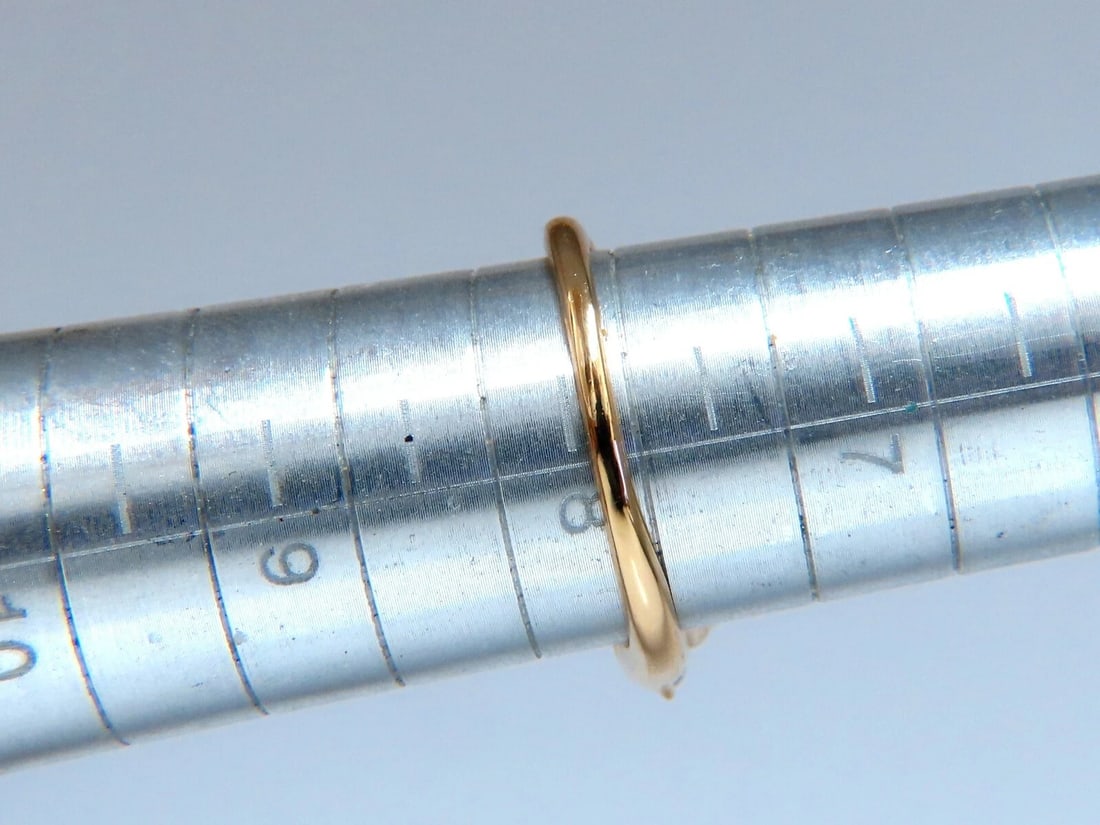 .50ct Natural Staggered Lay Diamonds Flat Band 14kt - 5