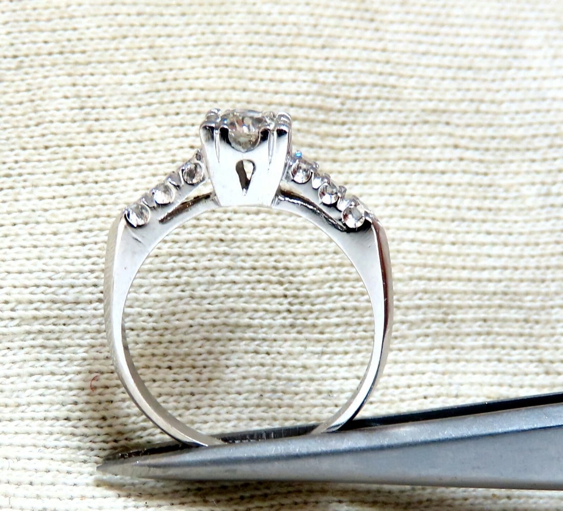 .66ct Natural Diamonds Cathedral Ring Platinum Vintage Restored - 2