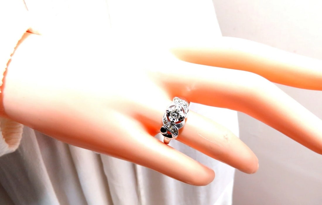 .45ct Vintage Revival Natural Diamonds Ring 14 Karat - 6