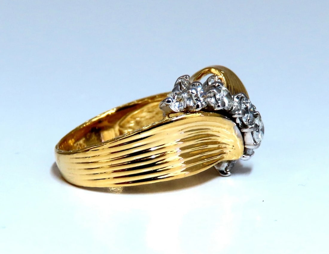 .80ct Natural Round Diamonds Regency Knot Ring 18kt - 2