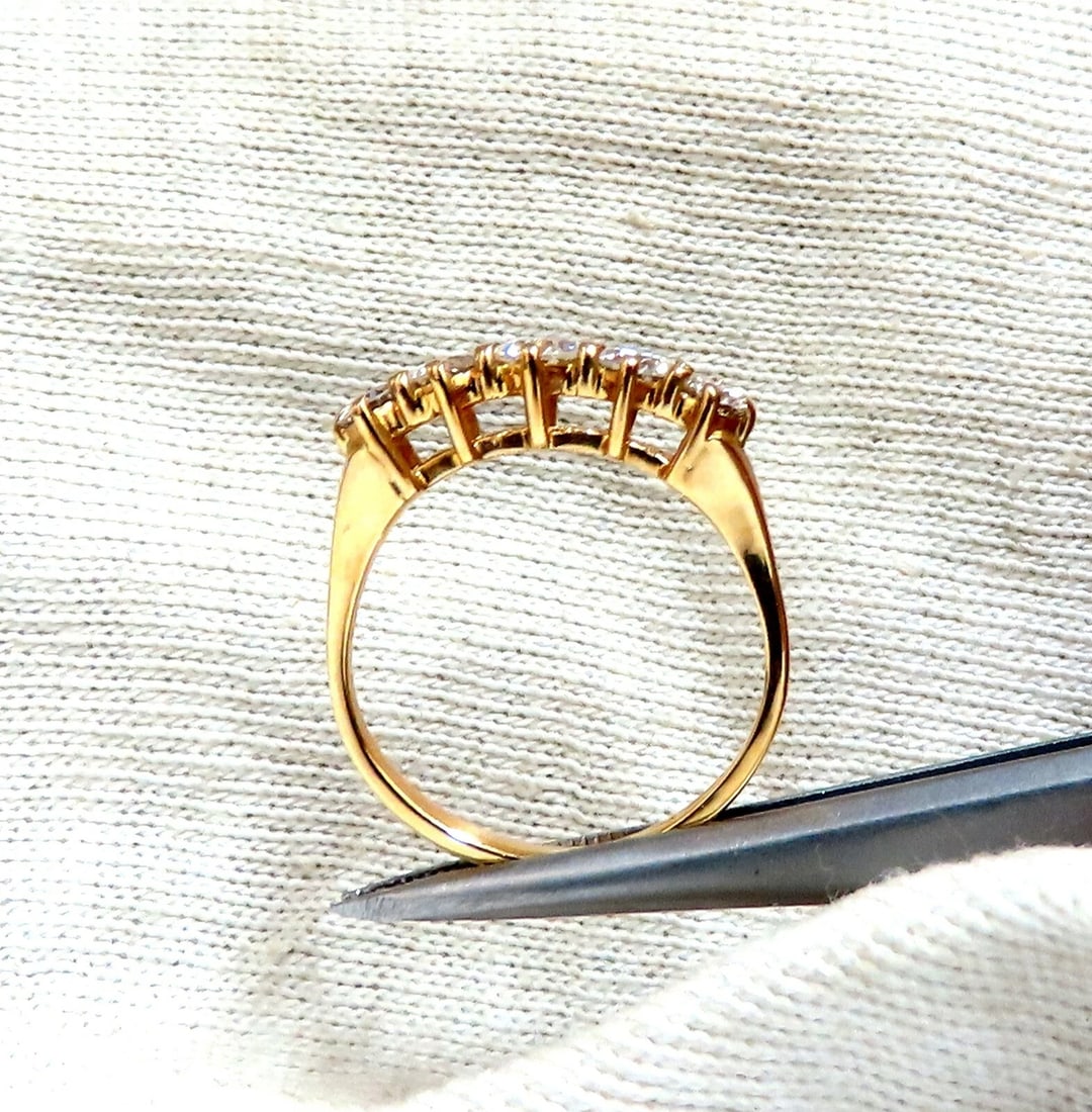 .75ct Natural Round Diamonds Calibrated Ring Band 14kt G/Vs - 3