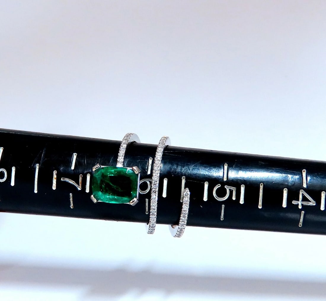 2.20ct Natural Emerald Ring Swirl Snake Mod Deco 14kt - 5