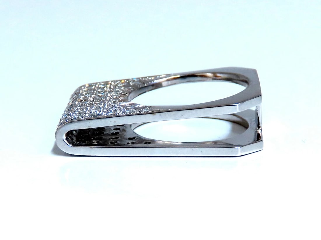 2.00ct Natural Round Diamonds Fold Over Ring Mod Deco 14kt - 5