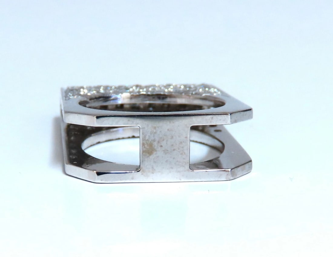 2.00ct Natural Round Diamonds Fold Over Ring Mod Deco 14kt - 6