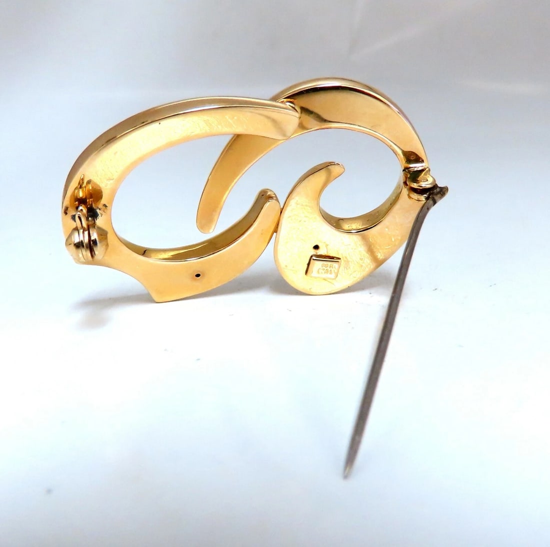 14kt Iconic Emblem Gold Pin - 2