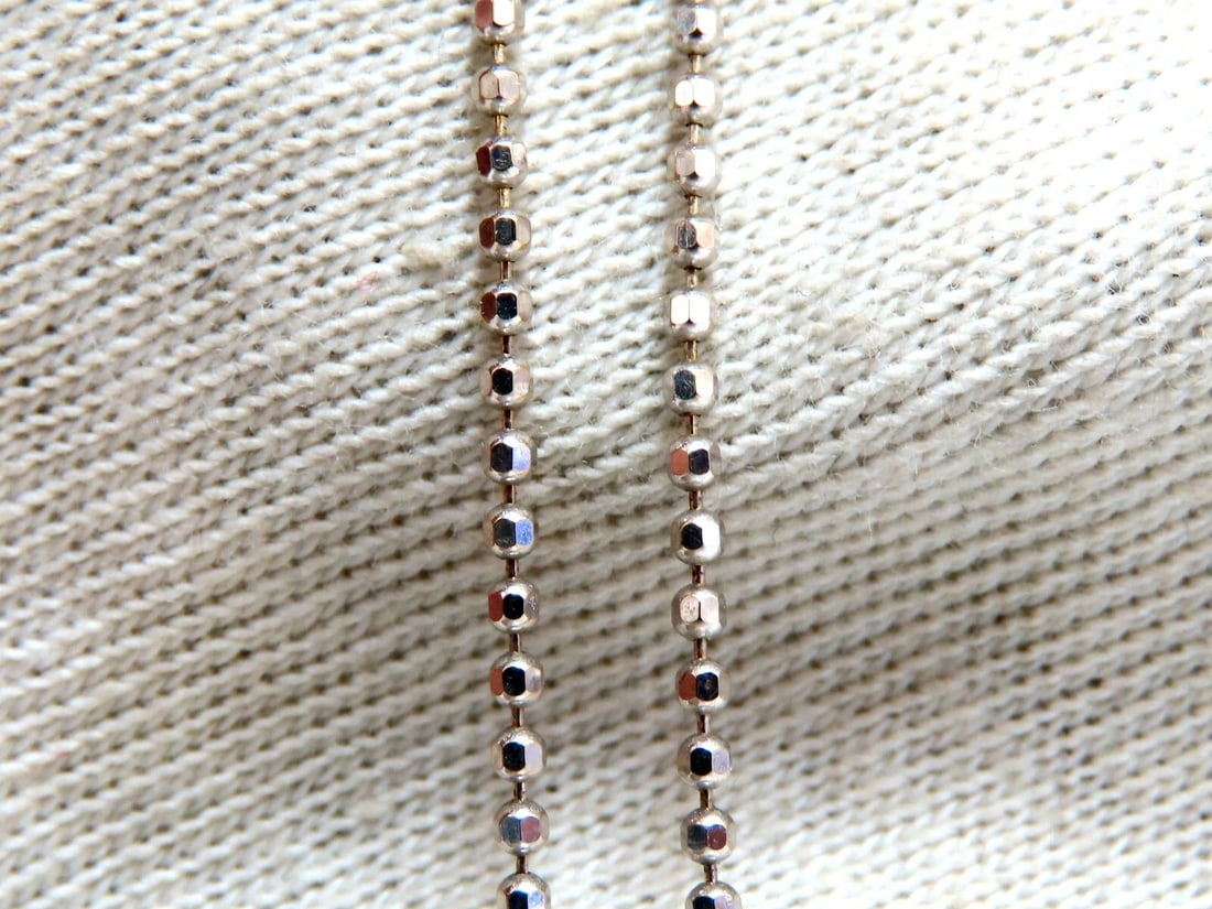 .33ct Natural Diamonds Dangle Necklace 14kt - 4
