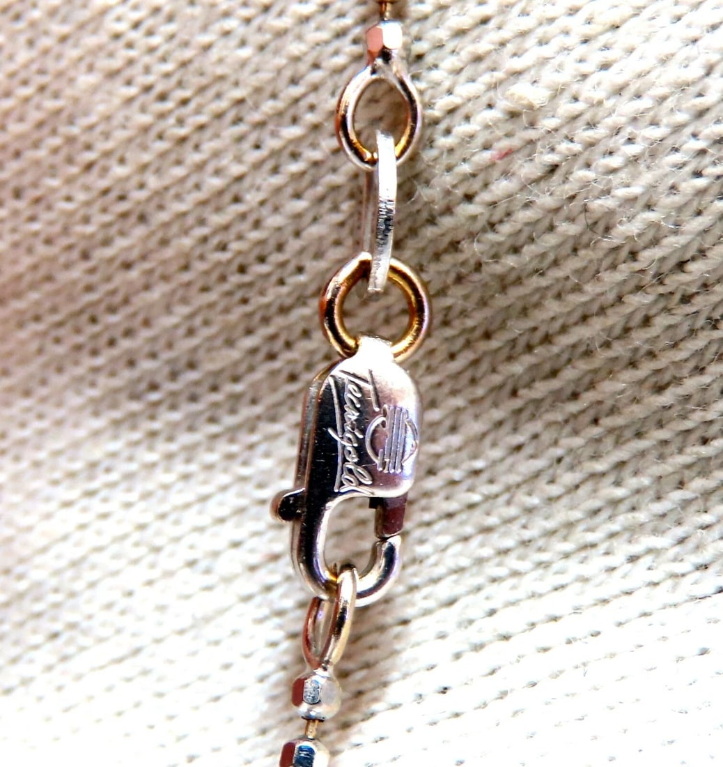 .33ct Natural Diamonds Dangle Necklace 14kt - 5