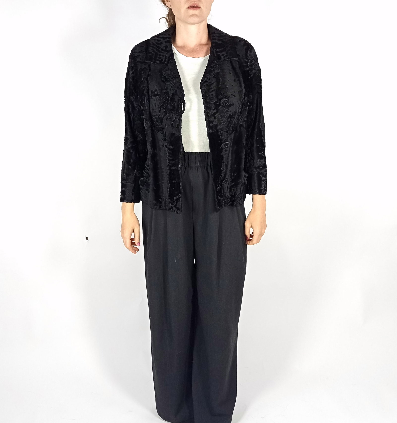 BROADTAIL PERSIAN LAMB FUR JACKET EU: L ; US: 16 - 11