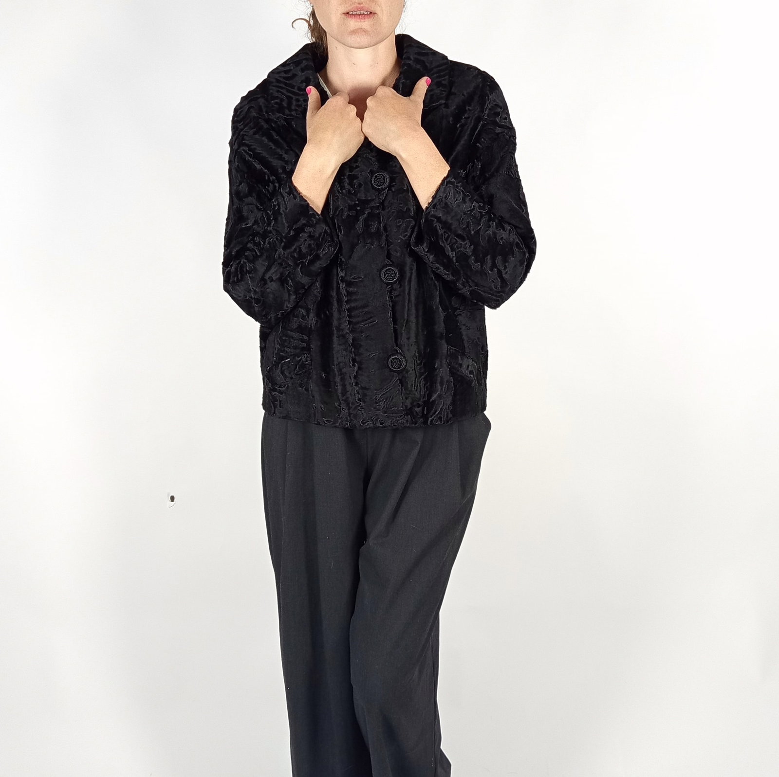 BROADTAIL PERSIAN LAMB FUR JACKET EU: L ; US: 16 - 2
