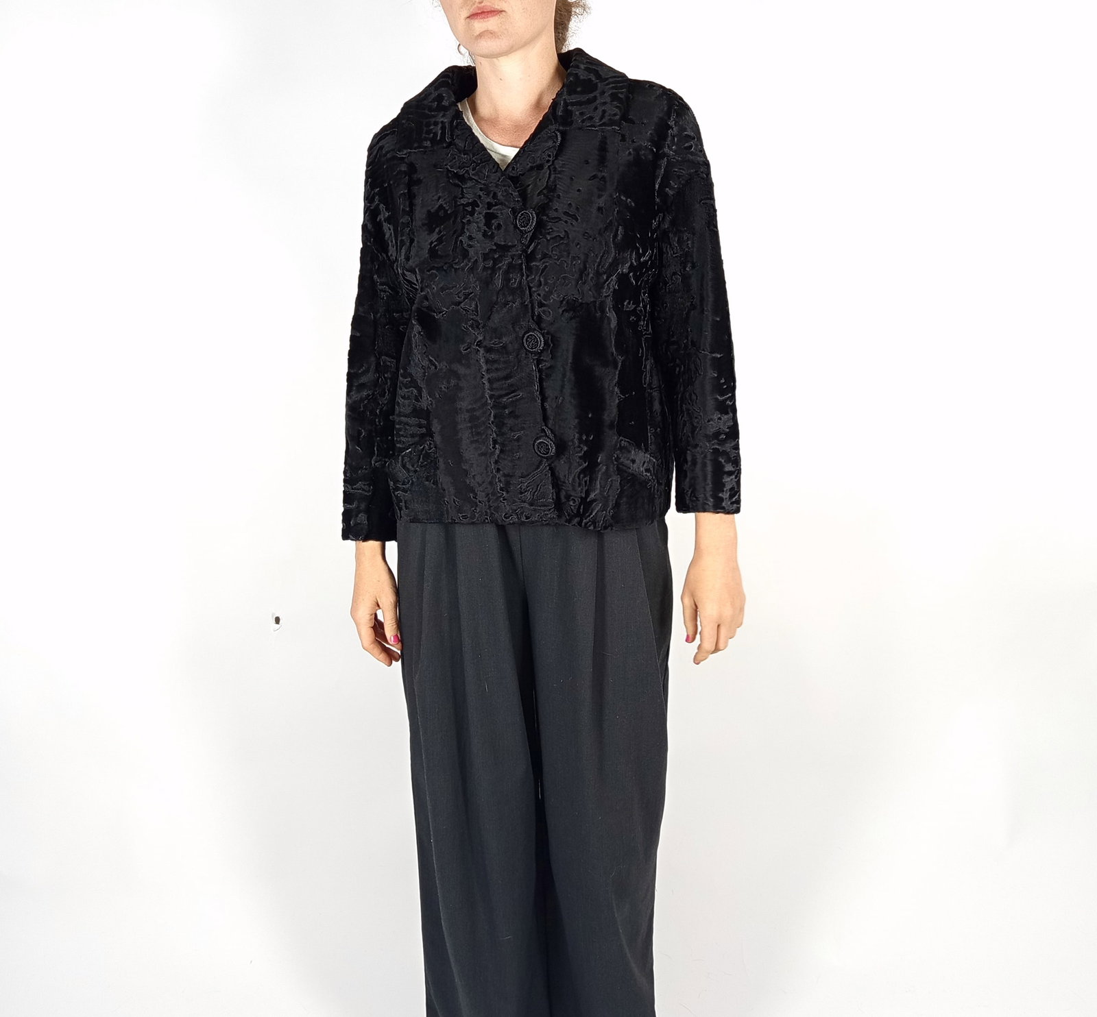 BROADTAIL PERSIAN LAMB FUR JACKET EU: L ; US: 16 - 4