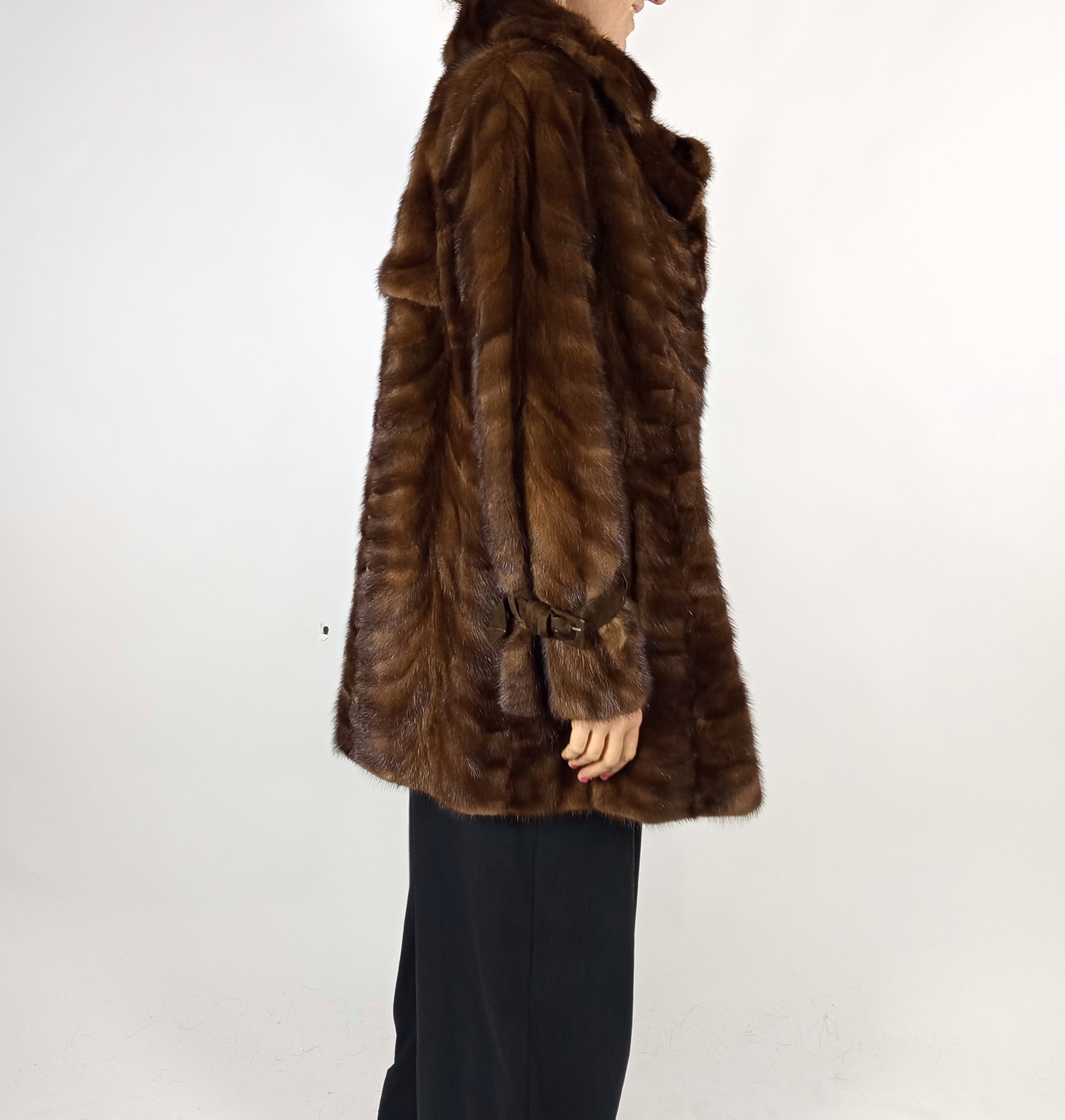 BROWN MINK FUR JACKET EU: M ; US: 12 - 7