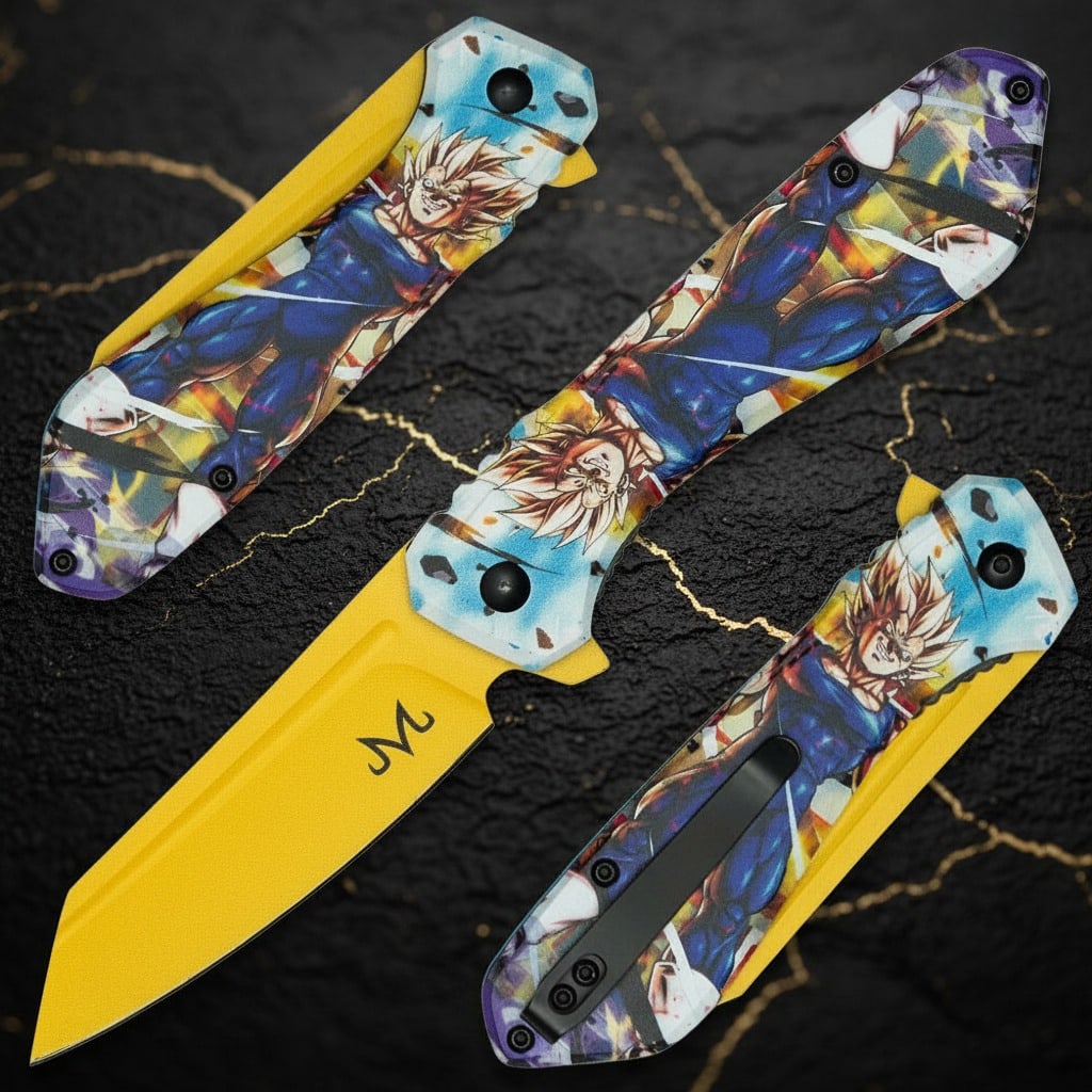 Anime Fighter Assisted Opening Tactical Folder Stainless Steel Blade - 2
