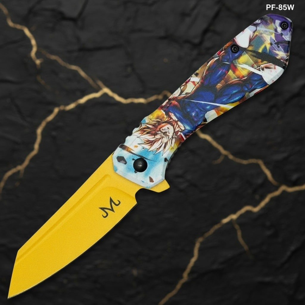 Anime Fighter Assisted Opening Tactical Folder Stainless Steel Blade - 3