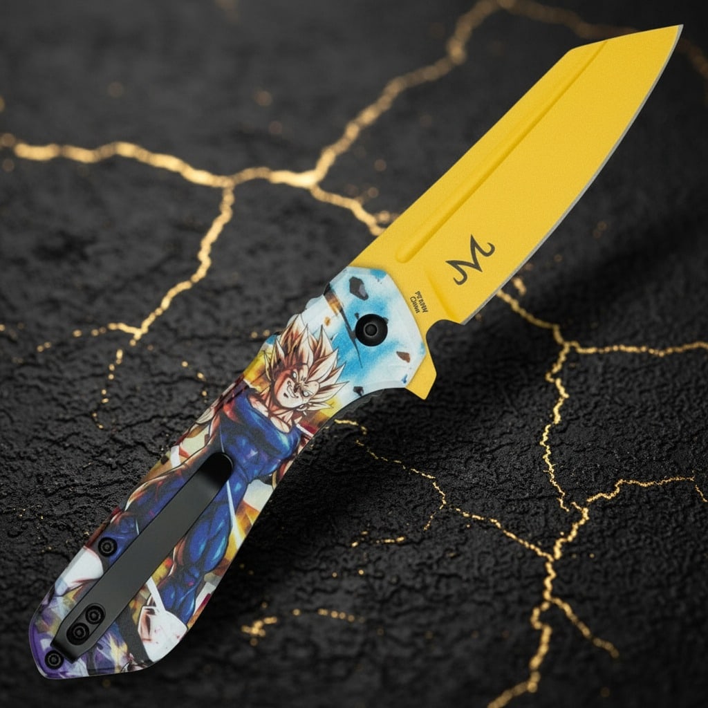 Anime Fighter Assisted Opening Tactical Folder Stainless Steel Blade - 4