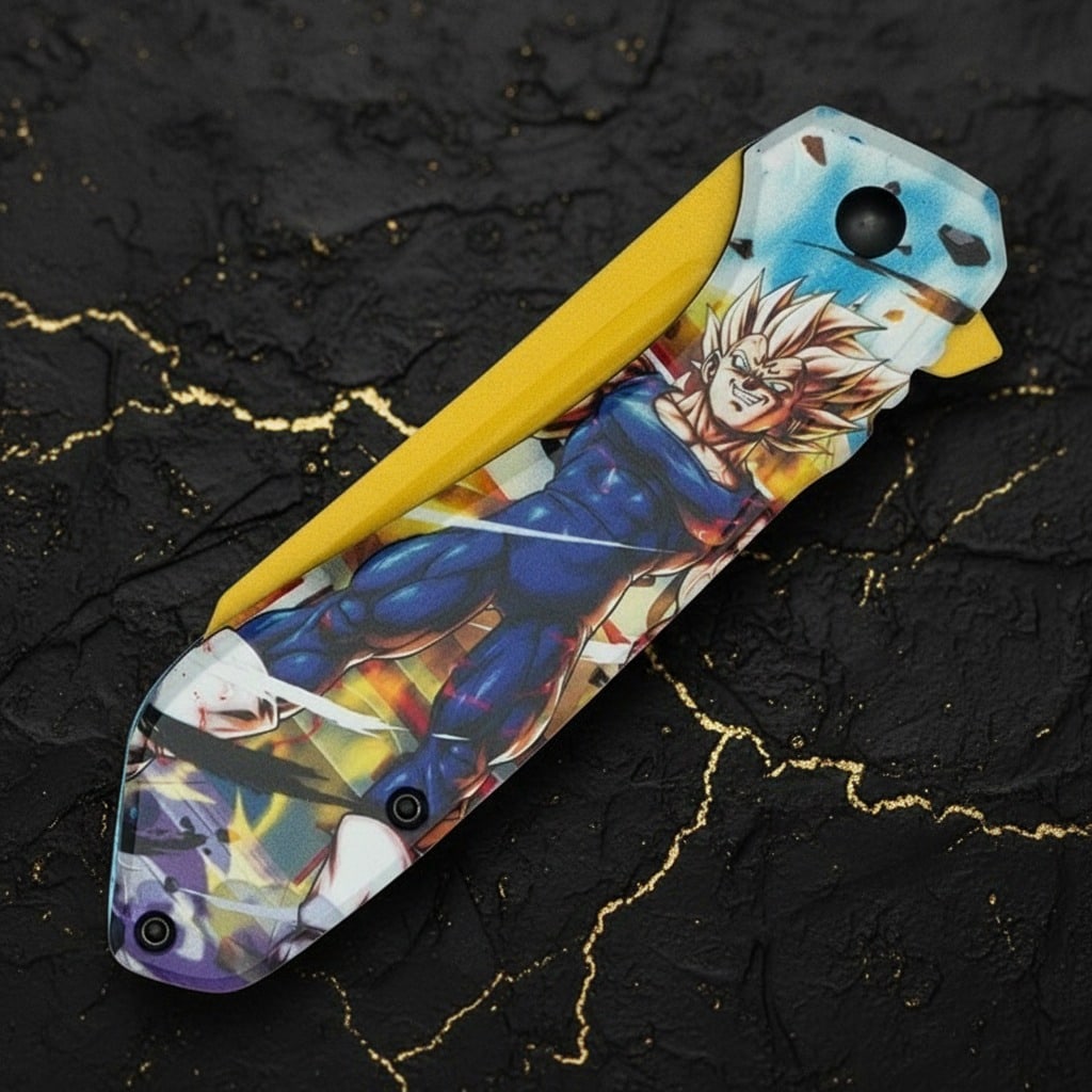 Anime Fighter Assisted Opening Tactical Folder Stainless Steel Blade - 5