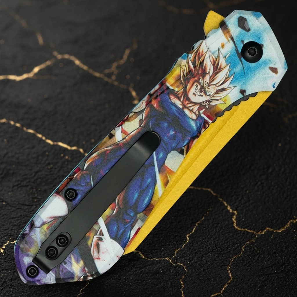 Anime Fighter Assisted Opening Tactical Folder Stainless Steel Blade - 6