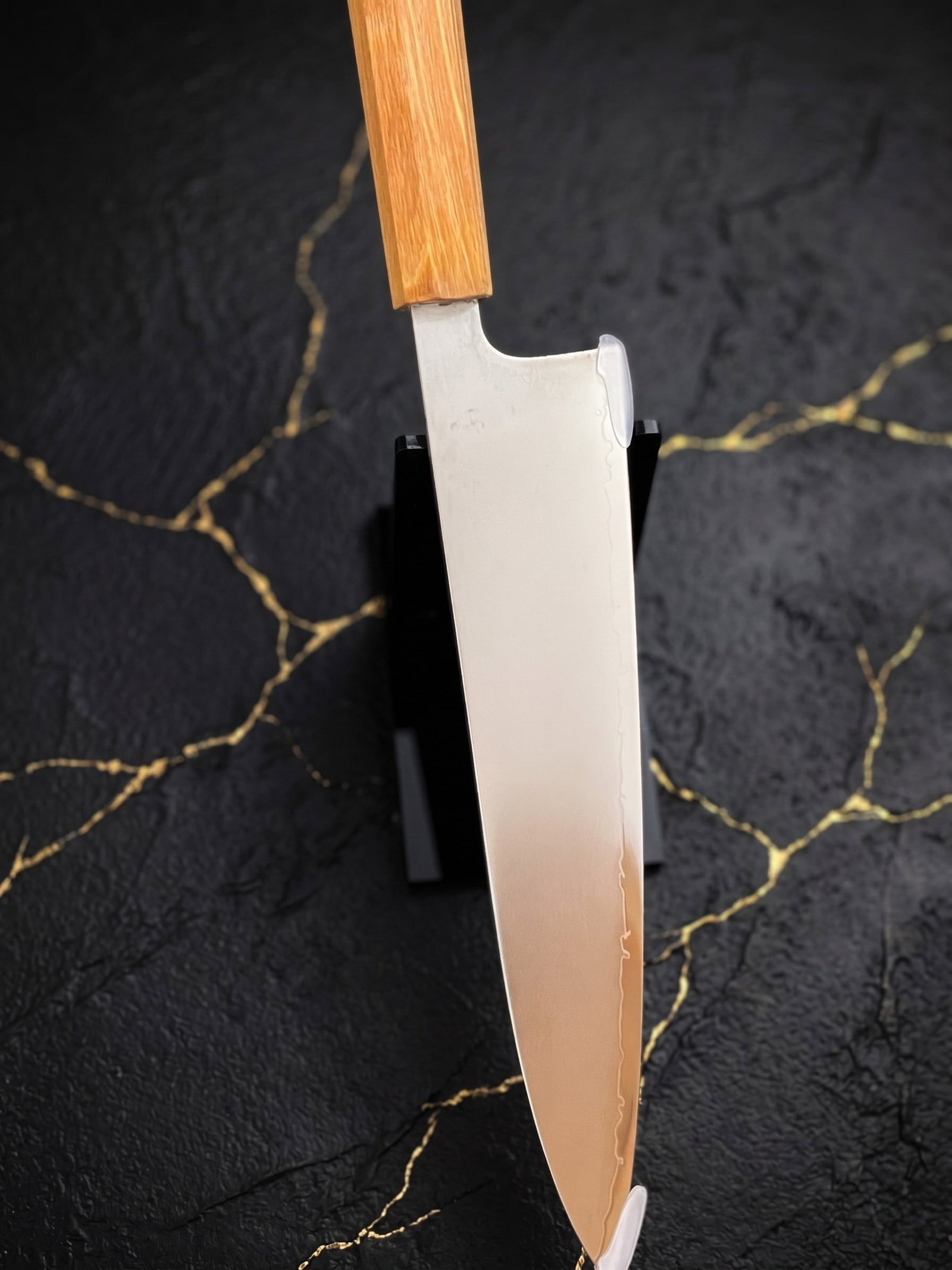 9.4" Japanese Gyuto Kitchen Knife, 9Cr18MoV Steel, Octagonal Wood Handle (1 of 5)