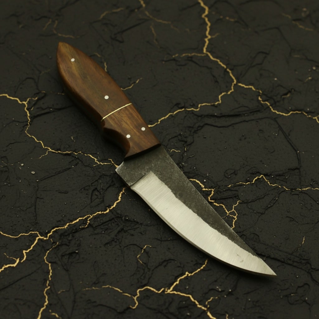 Hand-Forged 1095 Carbon Steel Bushcraft Knife Hunting Camping Survival Tool - 3
