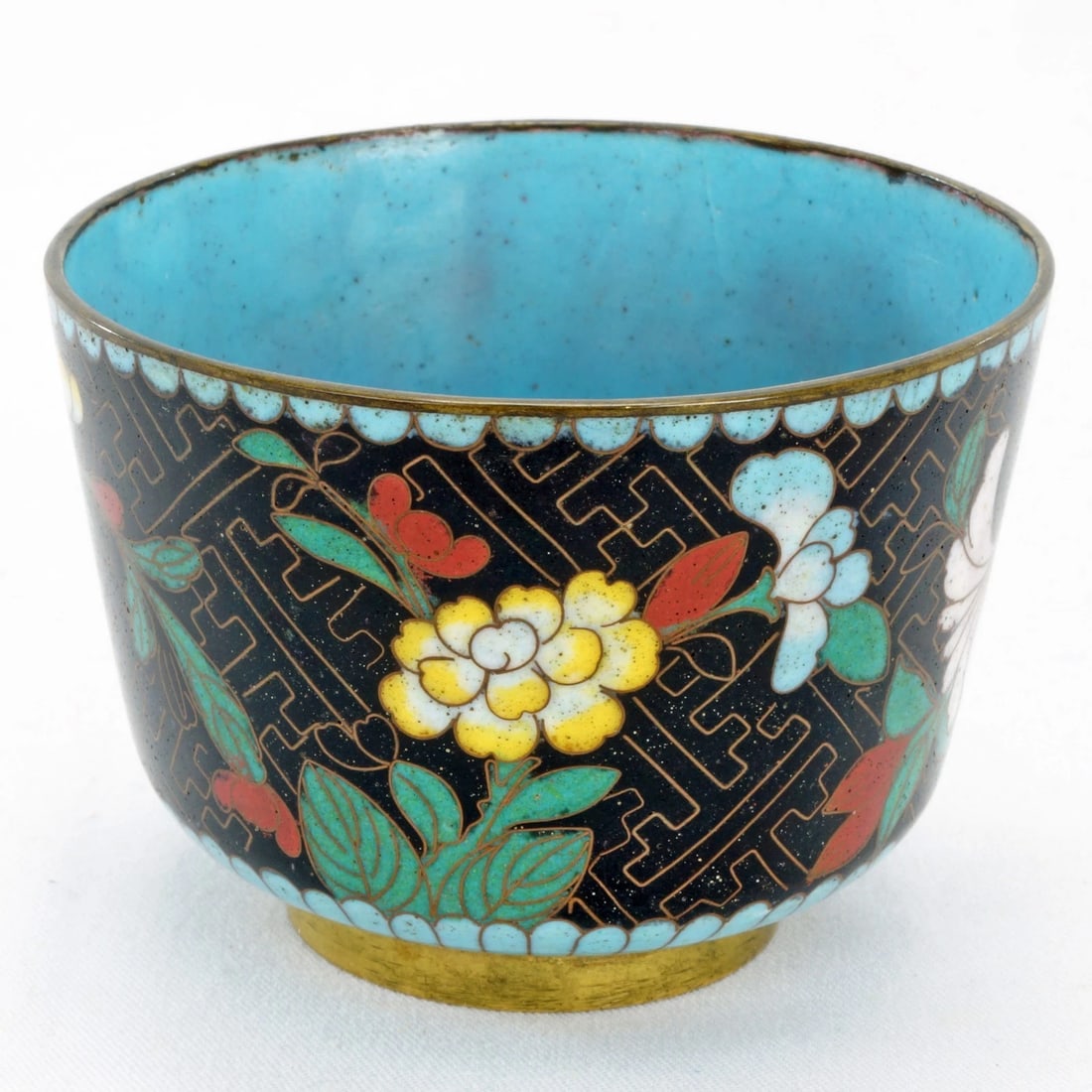 Qing Chinese Tea Saucer/Cloisonne Teacup - 11
