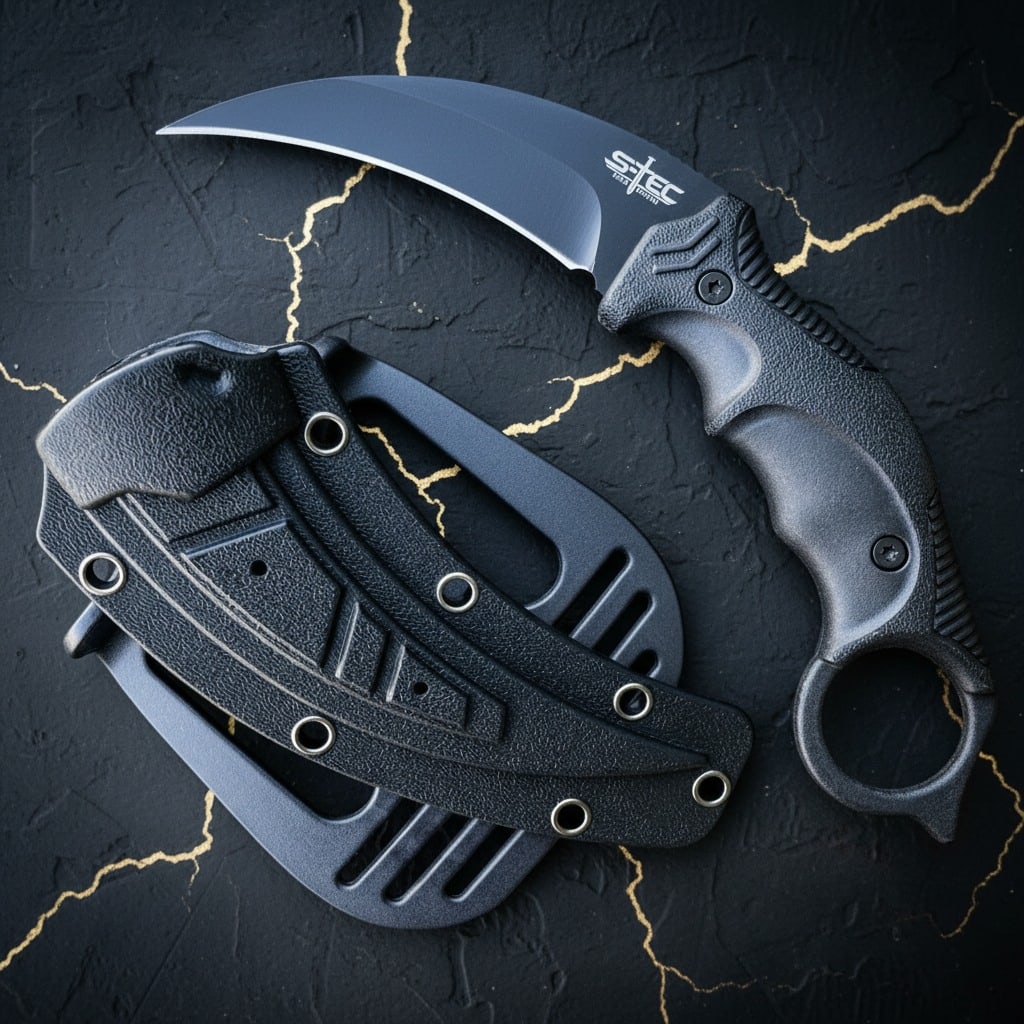 7.5" Fixed Blade Tactical Karambit Knife Survival Hunting Combat Tool EDC (1 of 5)