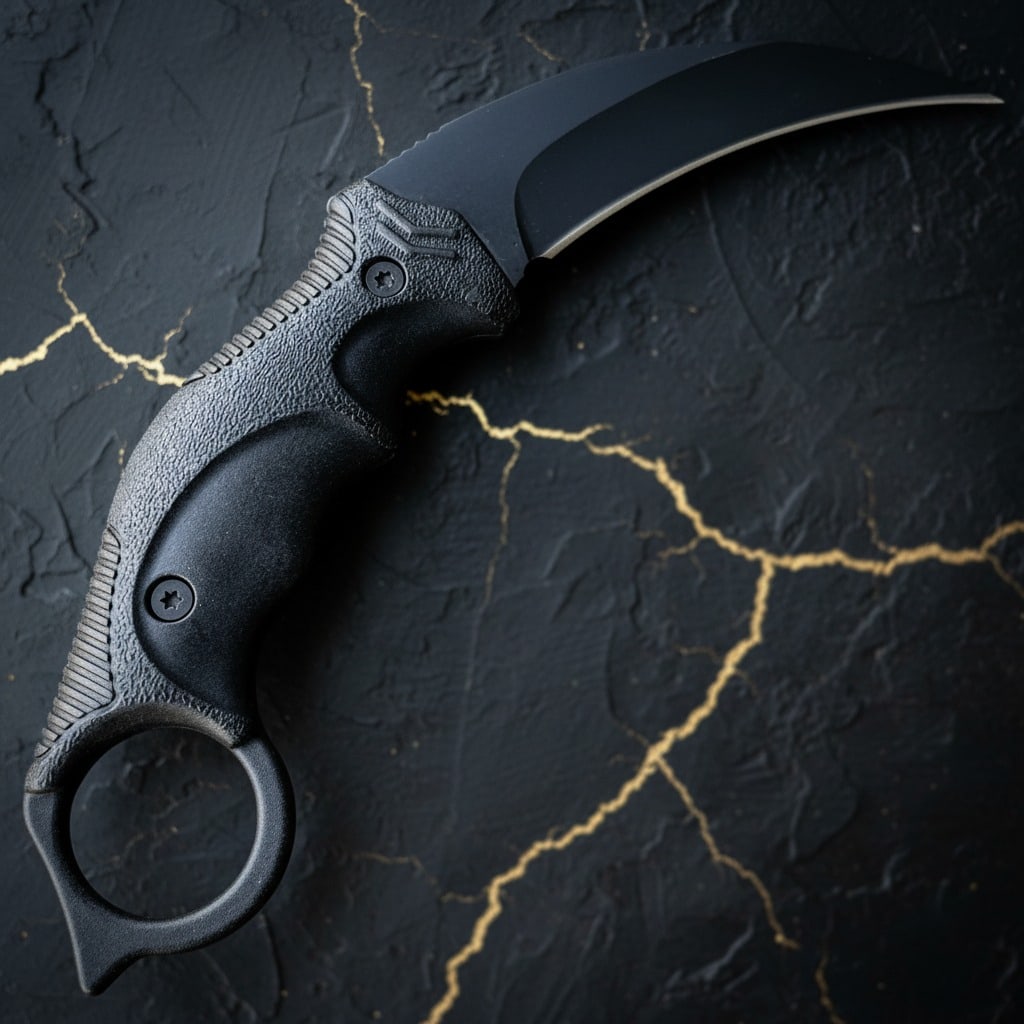 7.5" Fixed Blade Tactical Karambit Knife Survival Hunting Combat Tool EDC - 4
