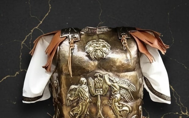 Roman Gladiator Chest Armor 18g Steel Medieval Reenactment Cuirass Plate - 2
