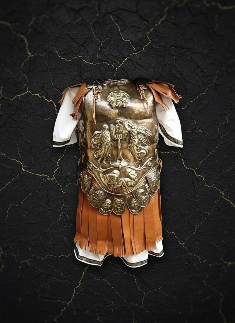 Roman Gladiator Chest Armor 18g Steel Medieval Reenactment Cuirass Plate - 4