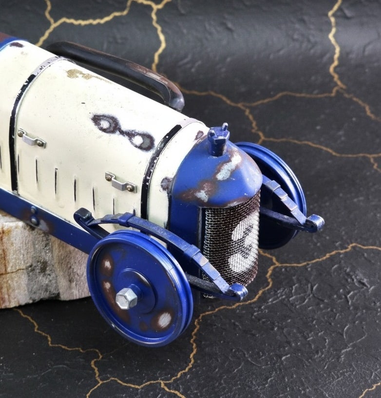 Vintage 1914 Indy 500 Diecast Racing Car Collectible Metal Model Vehicle - 3